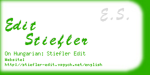 edit stiefler business card